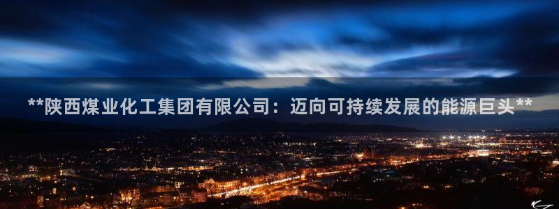 球盟会有没有黑单的人：**陕西煤业化工集团有限公司：迈向可持