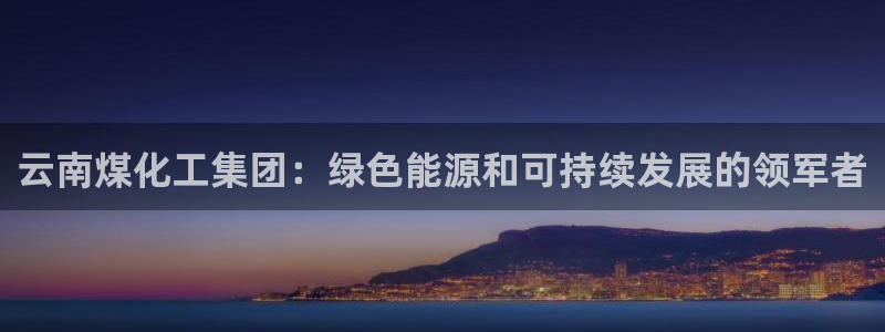 球盟会进不去：云南煤化工集团：绿色能源和可持续发展的领军者