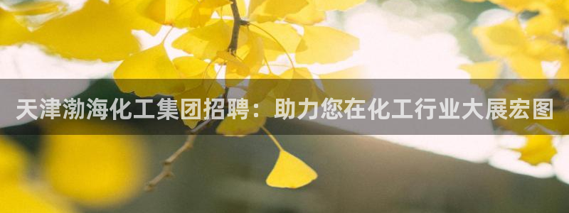 球盟会登录入口：天津渤海化工集团招聘：助力您在化工行业大展宏
