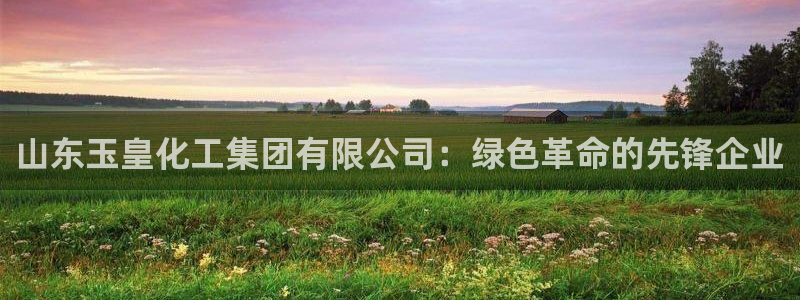 球盟会官方网页登录：山东玉皇化工集团有限公司：绿色革命的先锋