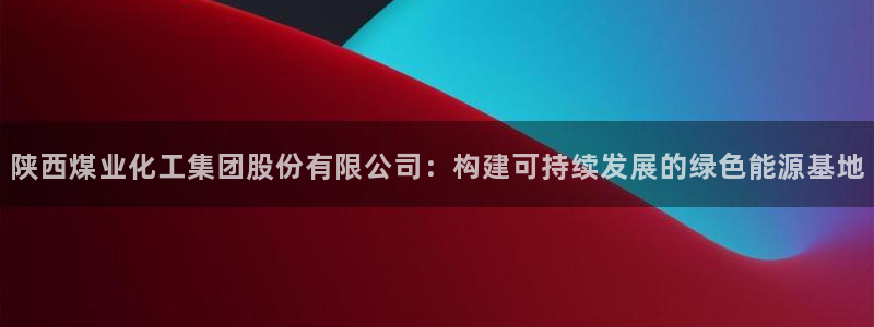 球盟会黑款吗是真的吗：陕西煤业化工集团股份有限公司：构建可持