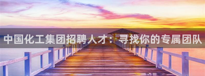 球盟会qmh电子网页版登录：中国化工集团招聘人才：寻找你的专